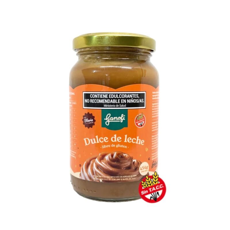 dulce de leche Dulce de leche con stevia 454grs Ganofi - Imagen 1