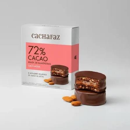 Alfajor 72% cacao Cachafaz