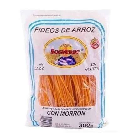 Fideos de arroz y morrón Soyarroz  300 grs